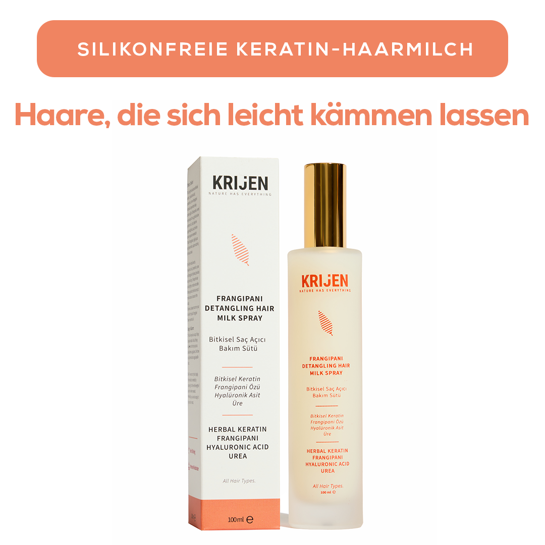 Frangipani Leave-In Keratin Haarmilch (Leichte Kämmbarkeit) – 100 ml