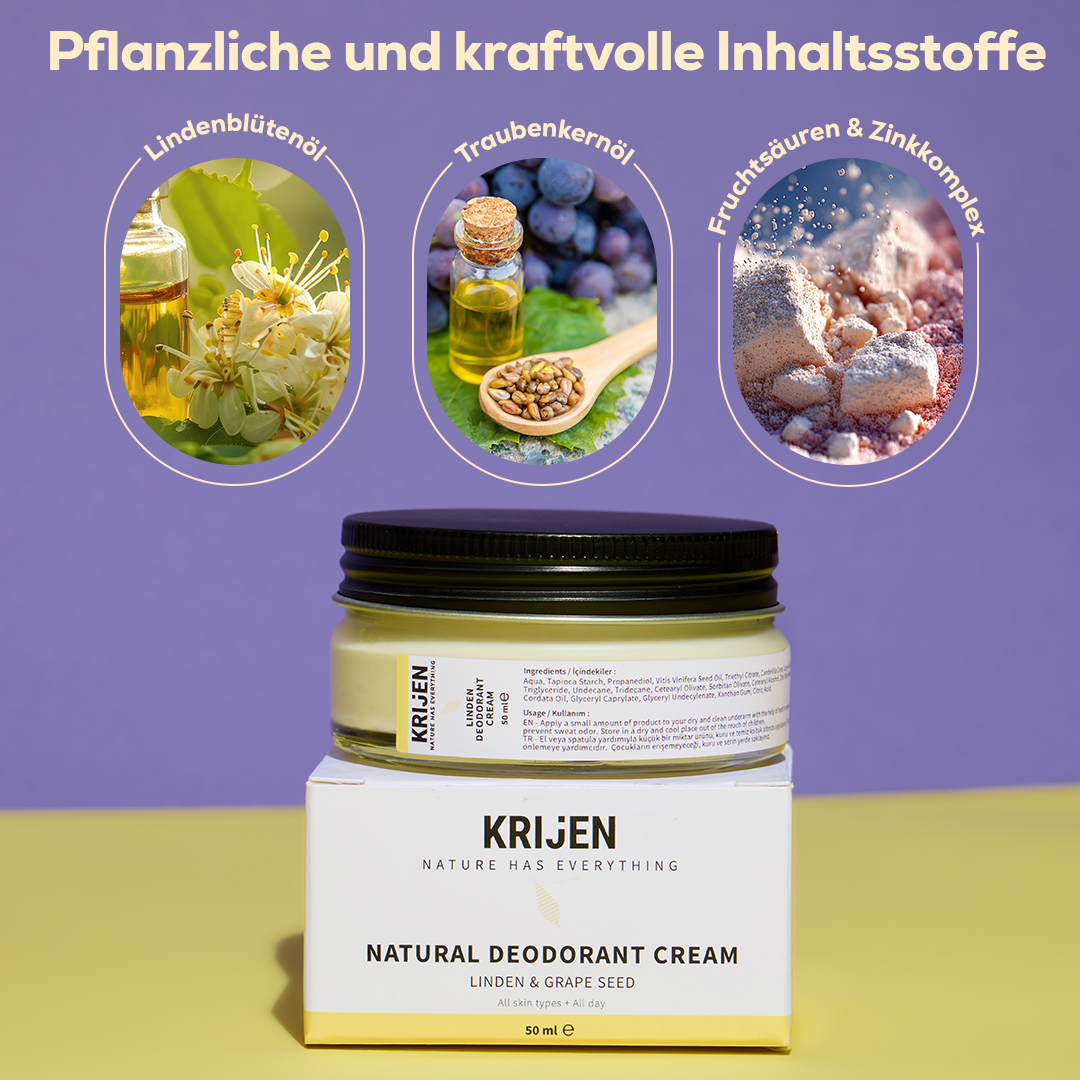 Linden Flower & Grape Seed Cream Deodorant (50 ml)