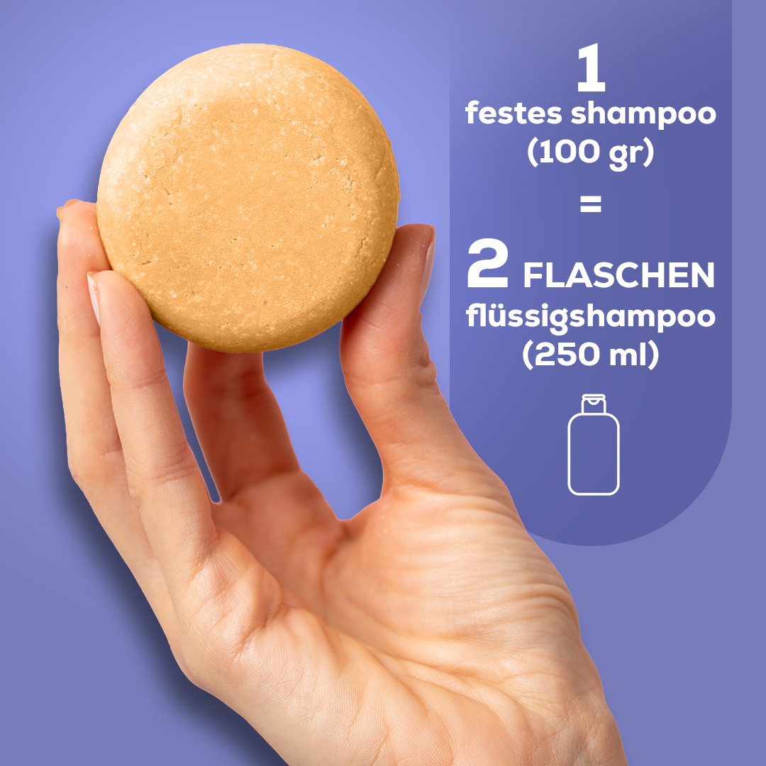 Festes Shampoo Argan & Lavendel 50 g – Probiergröße