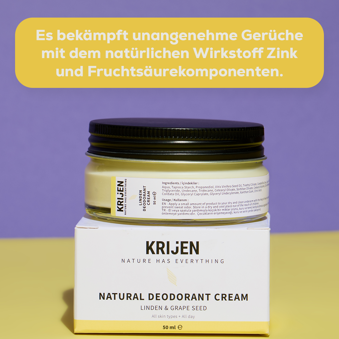 Linden Flower & Grape Seed Cream Deodorant (50 ml)