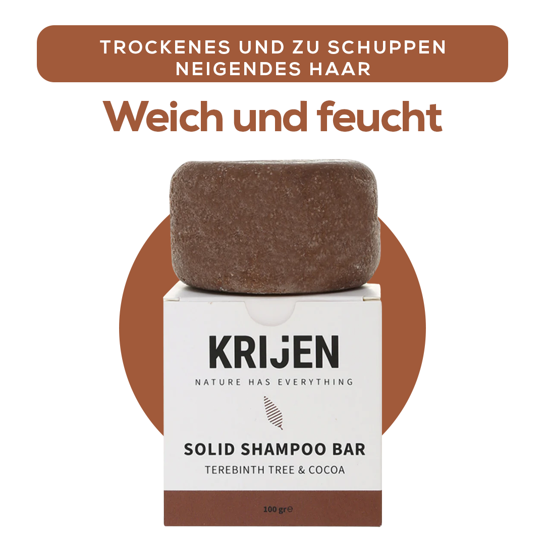 Festes Shampoo Terebinthe  & Kakao 100 g – mit natürlichem Luffa