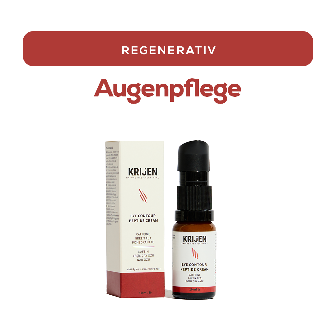Peptid & Koffein Aufhellende Augencreme | Grüntee-Extrakt + Granatapfel-Extrakt + Mangokernöl 10 ml