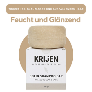 Rhassoul & Sage Solid Shampoo Bar 100 Gr