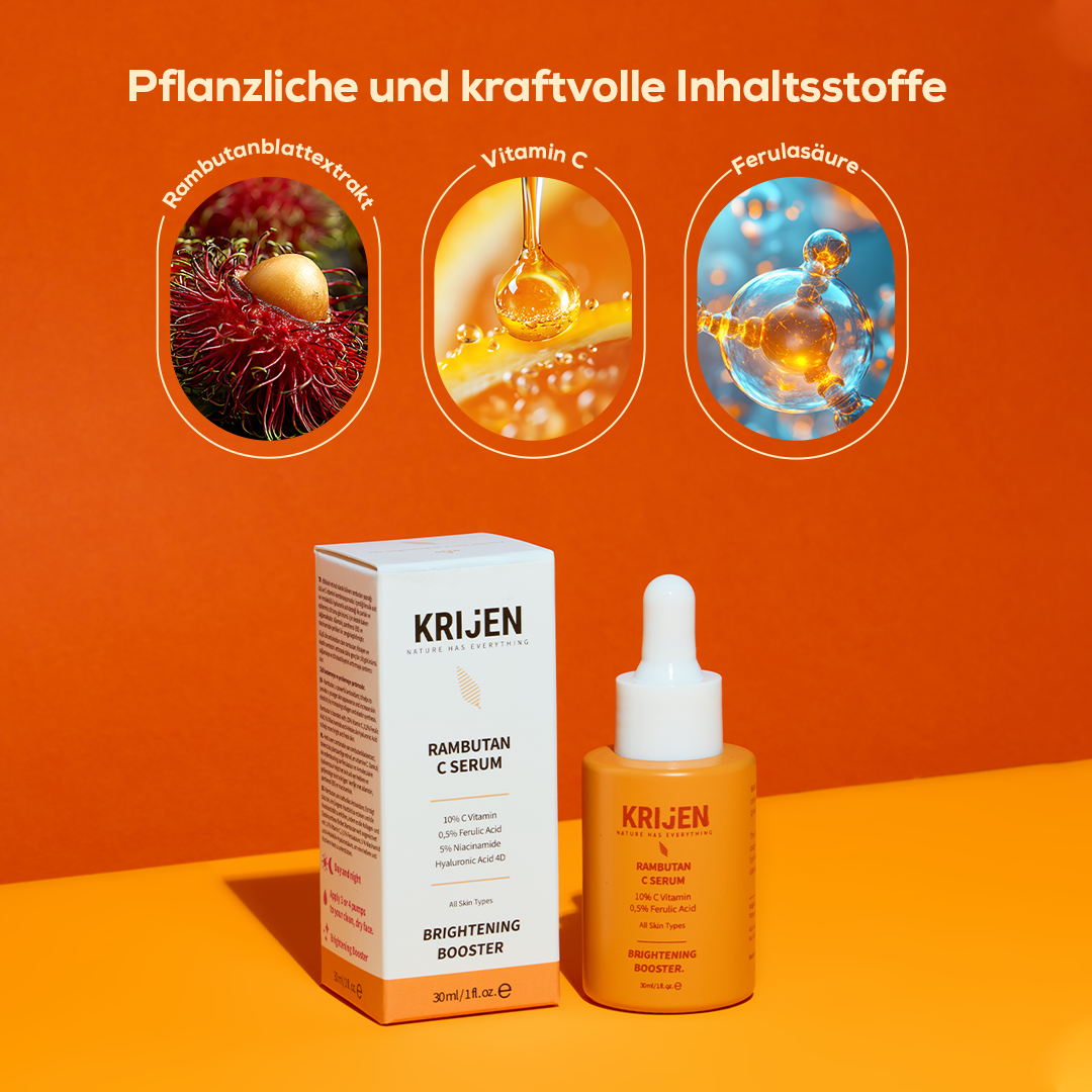 Revitalisierendes Serum mit Rambutan, Vitamin C und Ferulasäure