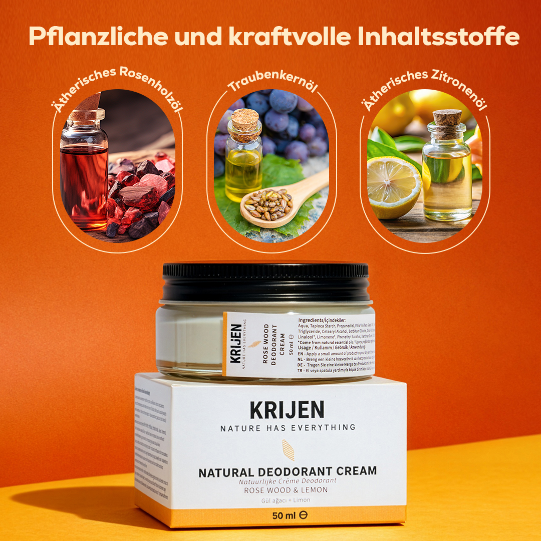 Rosewood & Lemon Cream Deodorant 50 ml
