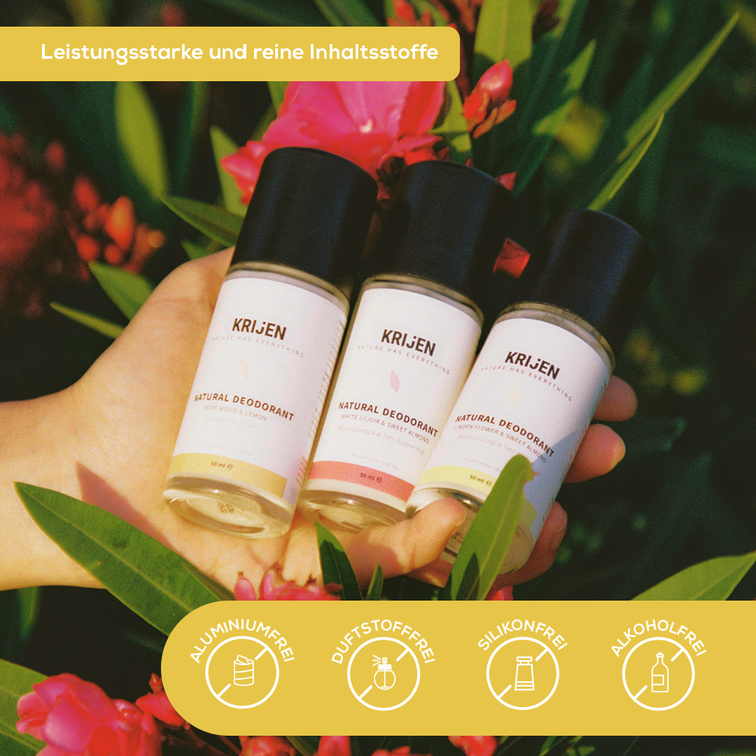 Roll-On-Deodorant mit Lindenblüten und süßer Mandel 50 ml
