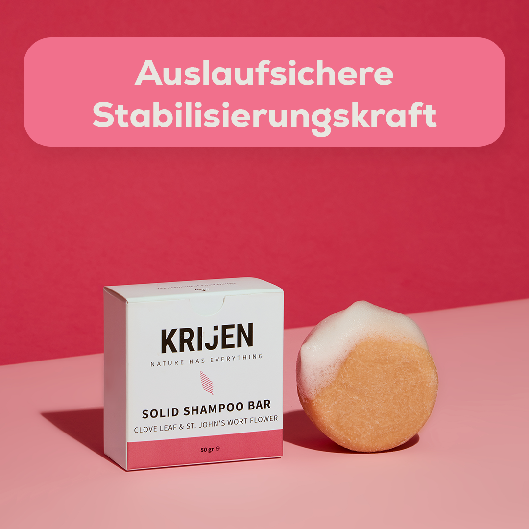 Festes Shampoo mit Nelkenblättern und Johanniskrautblüten 50 g – Probiergröße
