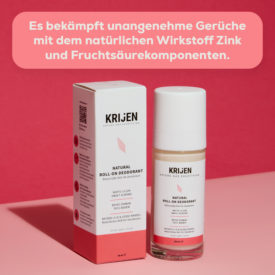 White Lily & Sweet Almond Roll-On Deodorant (50 ml)
