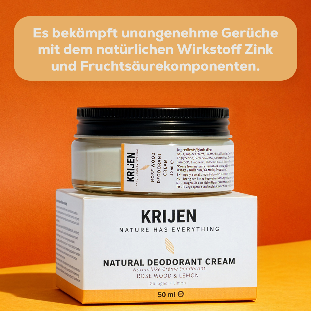 Rosewood & Lemon Cream Deodorant 50 ml